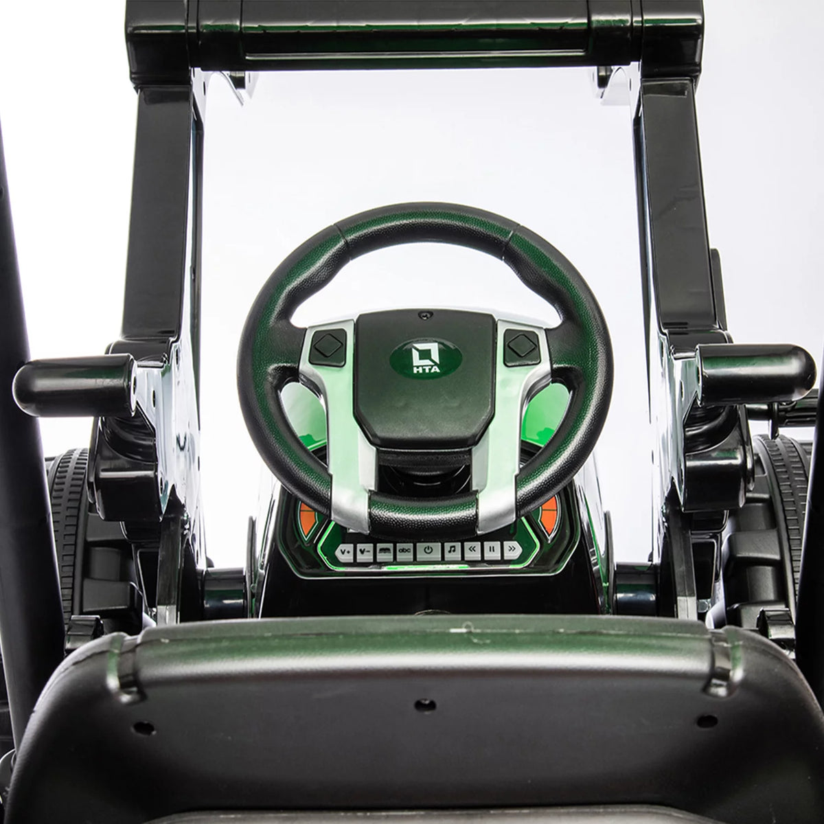 24 V Powered Ride Ons Tractor with Trailer, Green Q90932