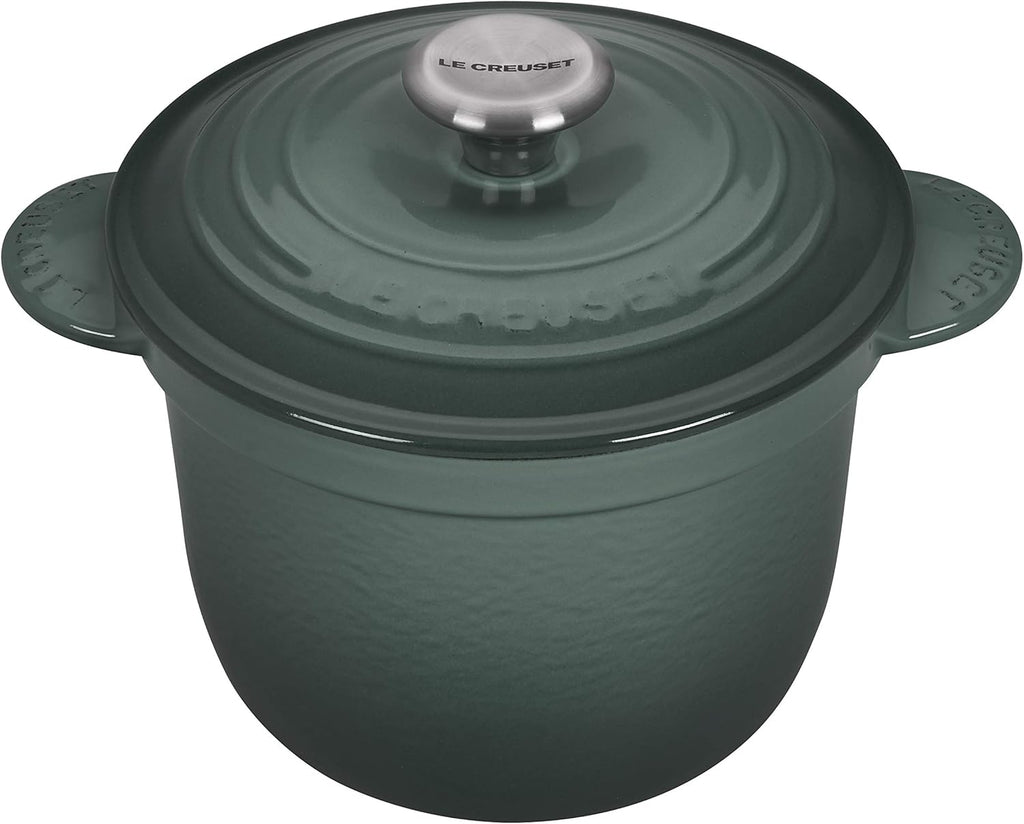 Enameled Cast Iron Rice Pot with Stoneware Insert, 2-1/2-Quart K7529