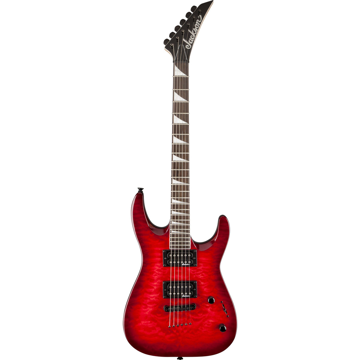 Transparent Red Arch Top Electric Guitar B6742