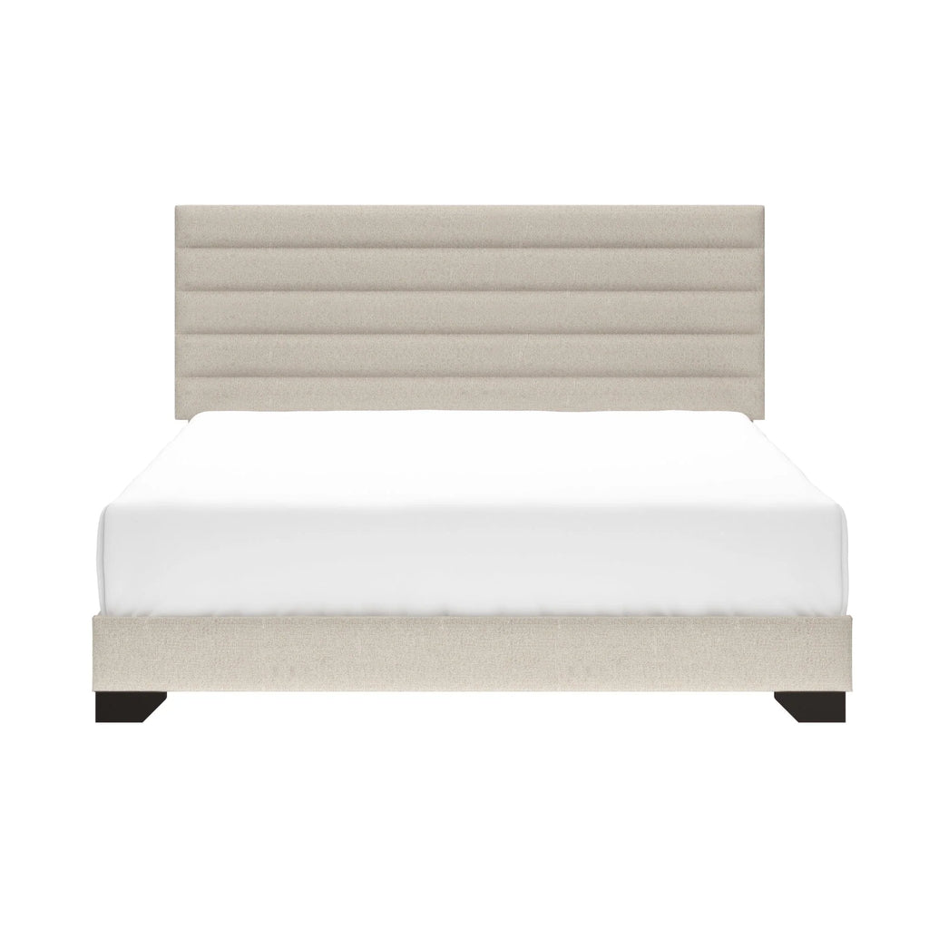Charcoal Upholstered Queen Platform Bed T6453