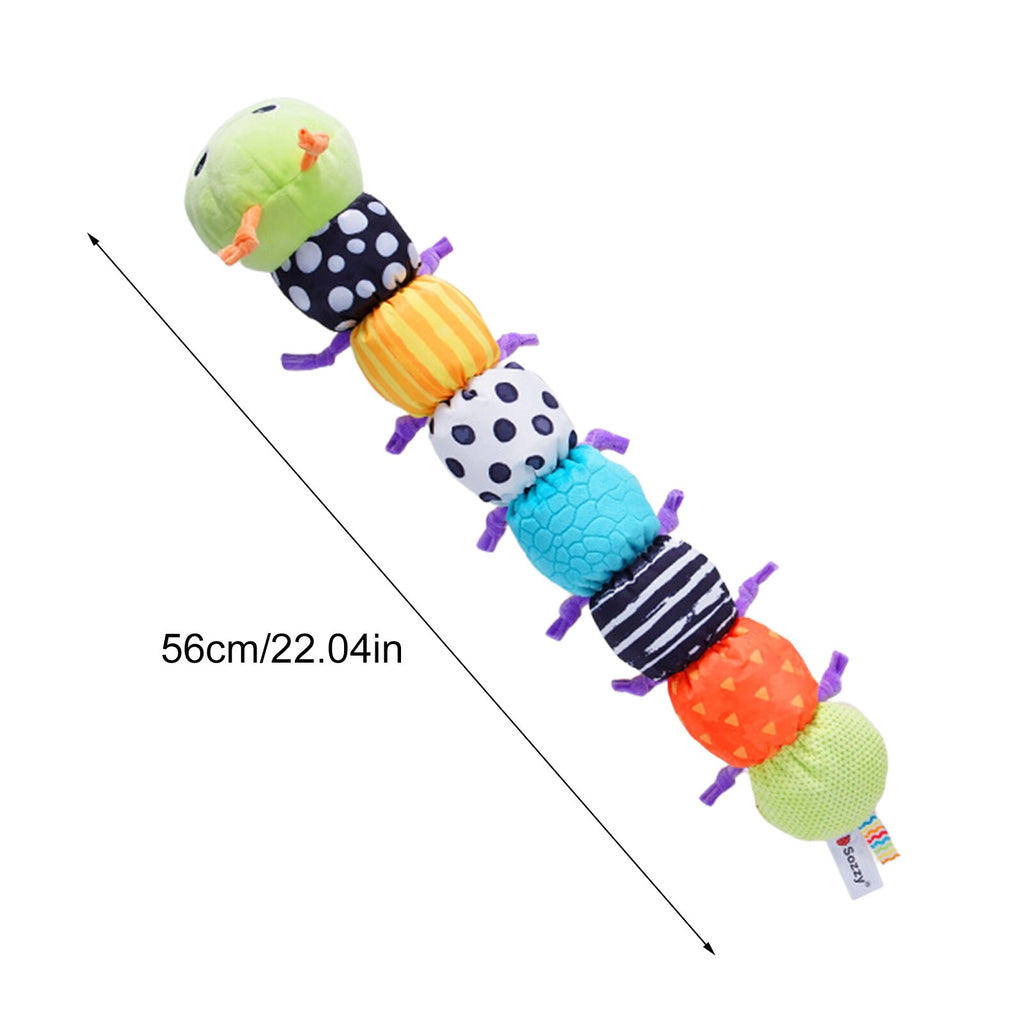 Multicolor Baby Toy Plush Caterpillar Rattle Y464653