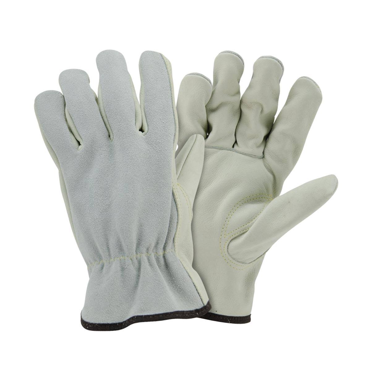 Medium Select Grain Cowhide Palm Split Back Driver Gloves N3174