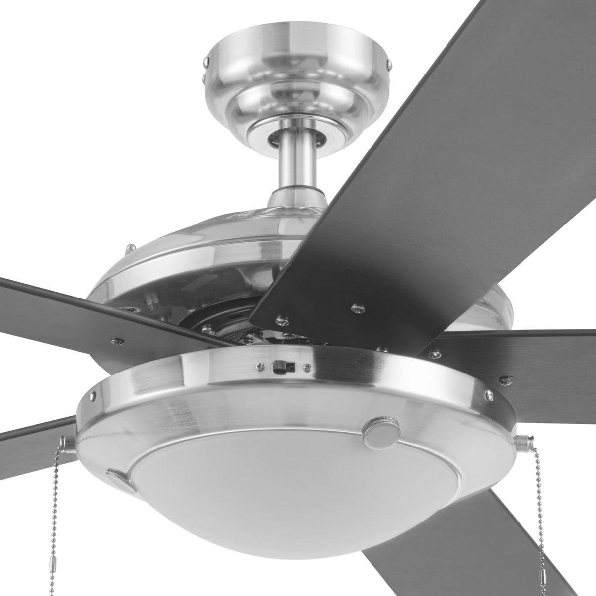 52" Satin Nickel Ceiling Fan with Light D551225