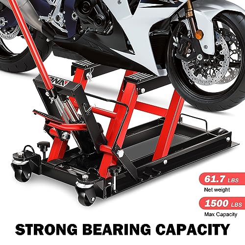 Motorcycle Lift Table 1000lbs Capacity Black W93035