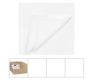 White Tissue Poly Table Cover - 50/Case M427025