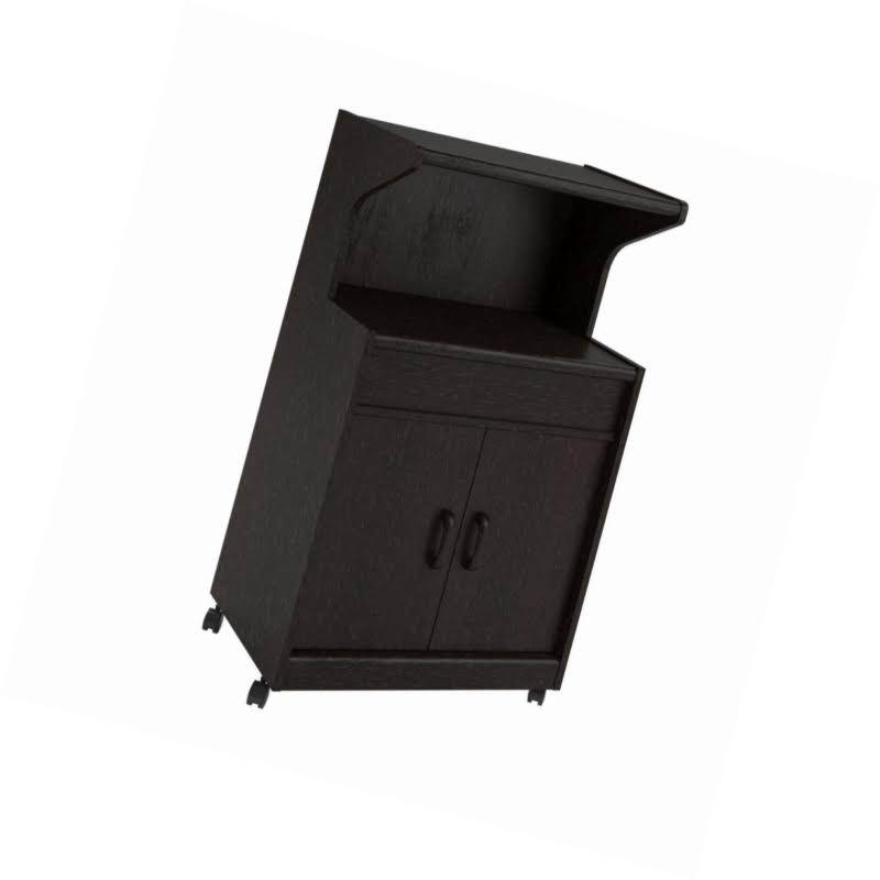 Microwave Cart with Shelf Espresso H91206