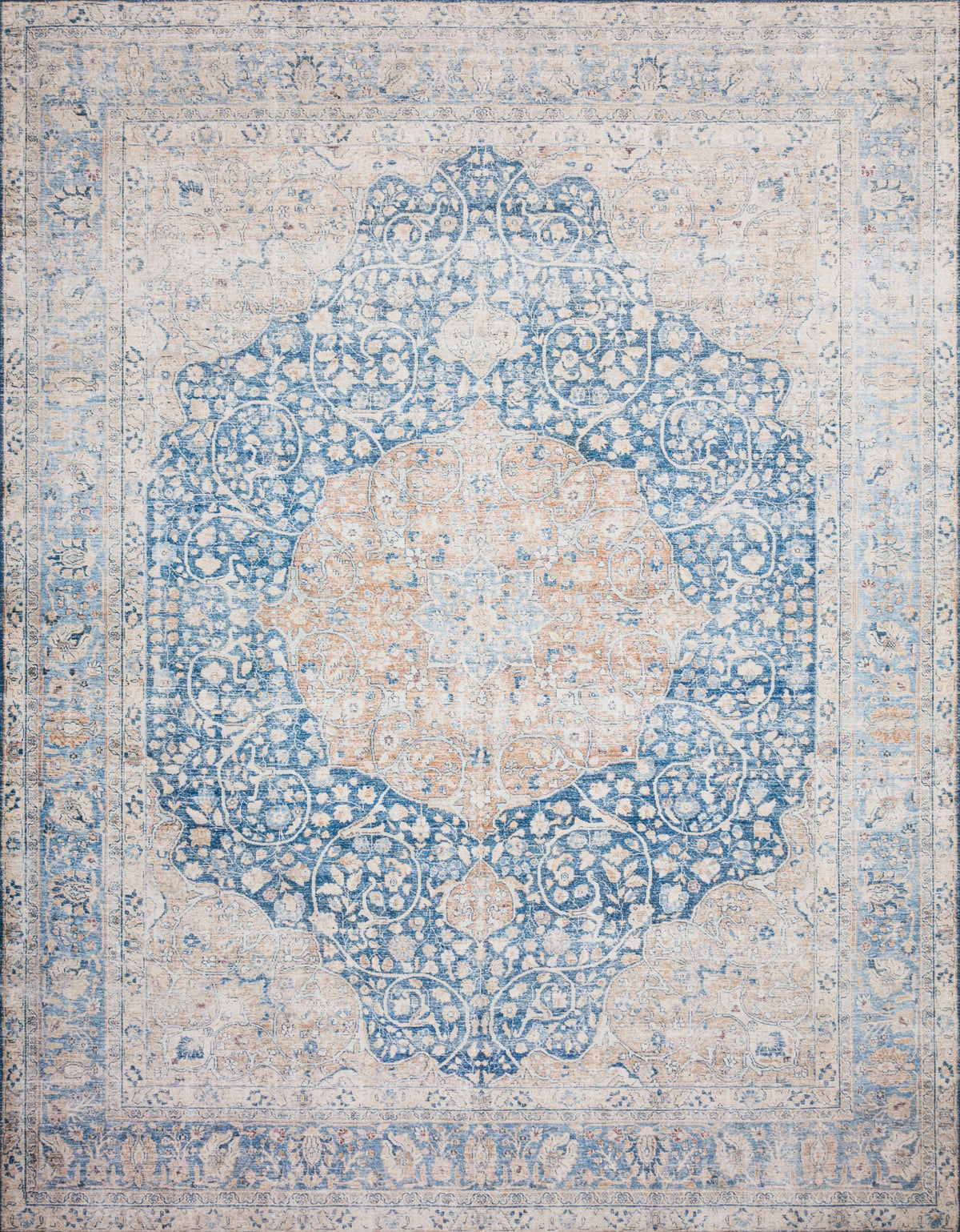 Blue Tangerine Rug 3'6 x 5'6 X34332