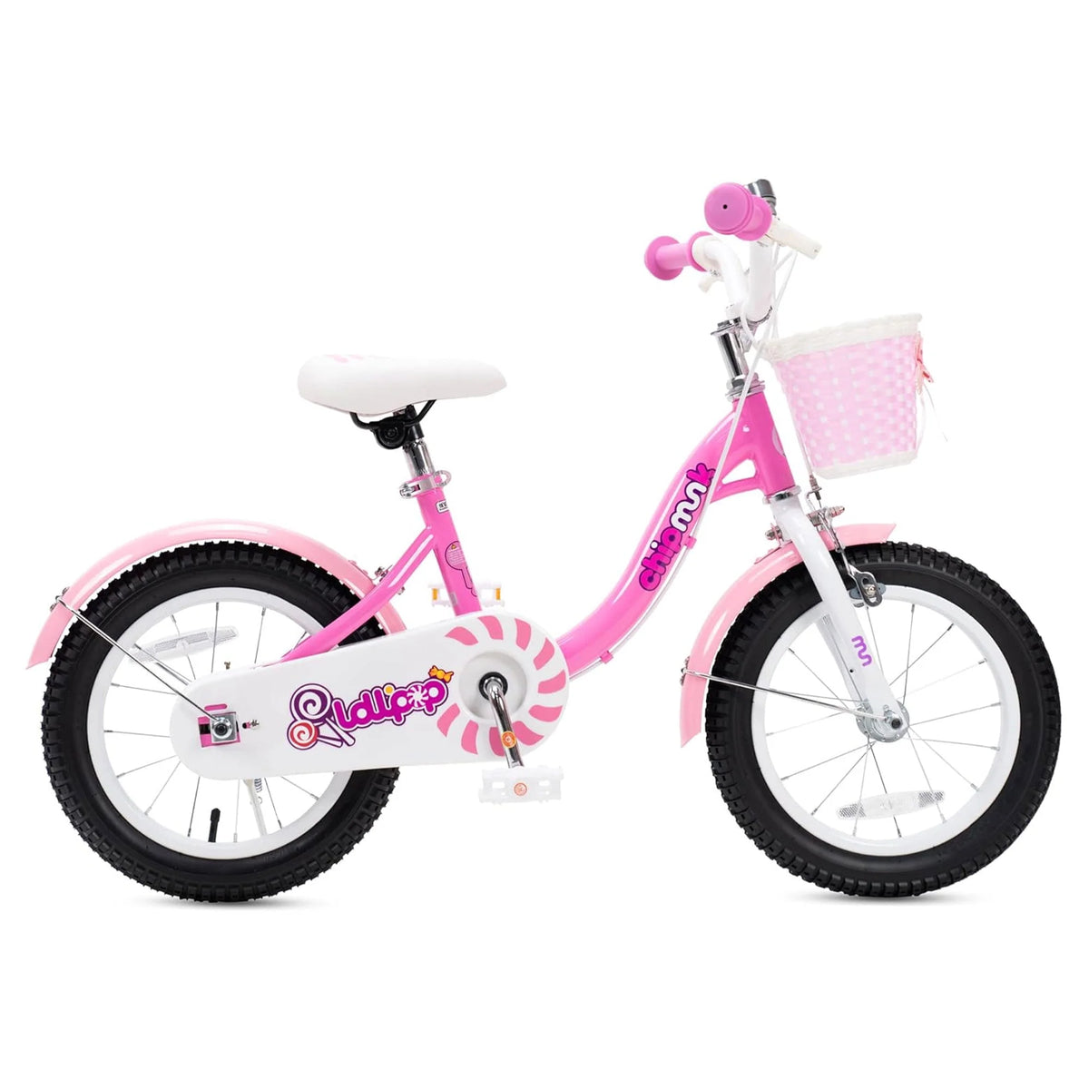 14 Inch Girls Kids Bike with Basket Training Wheels E942290