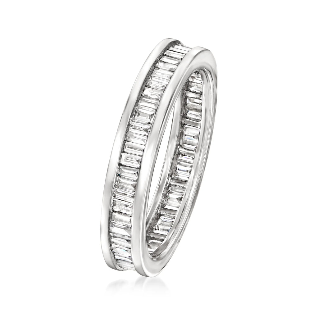 1.00 ct. t.w. Channel-Set Baguette Diamond Eternity Band in 14kt White Gold C79498