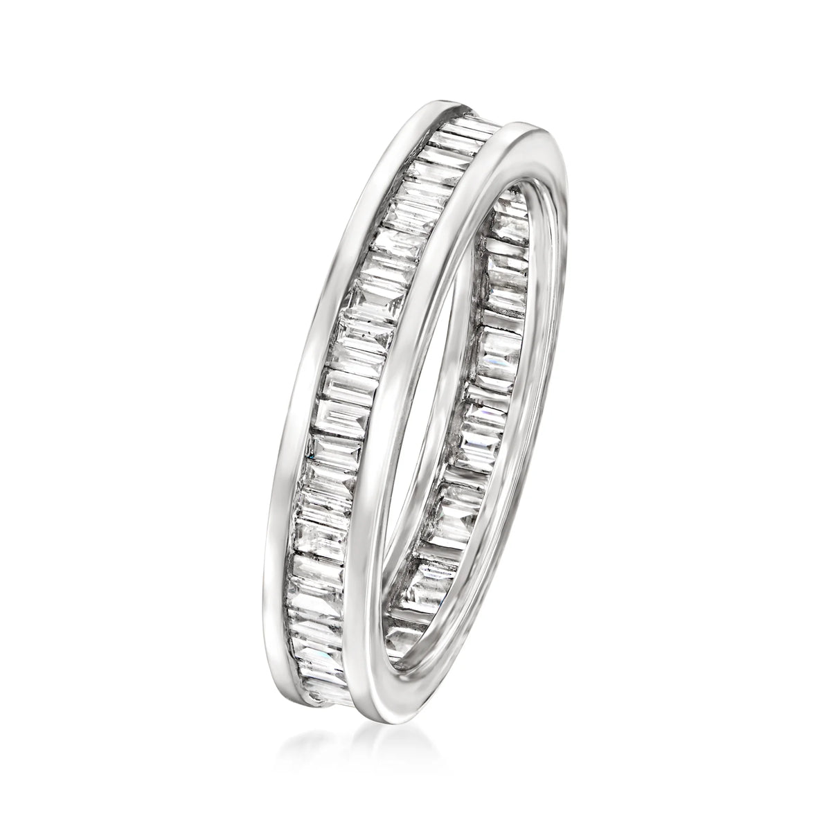 1.00 ct. t.w. Channel-Set Baguette Diamond Eternity Band in 14kt White Gold C79498
