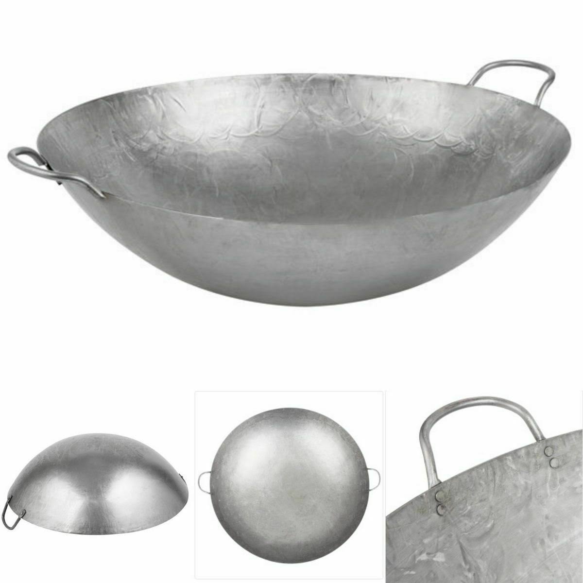 24 inch Steel Cantonese Style Wok S627