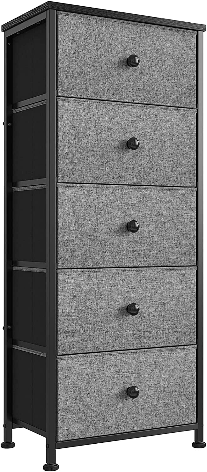 5 Drawer Narrow Tower Dresser with MDF Top C32144