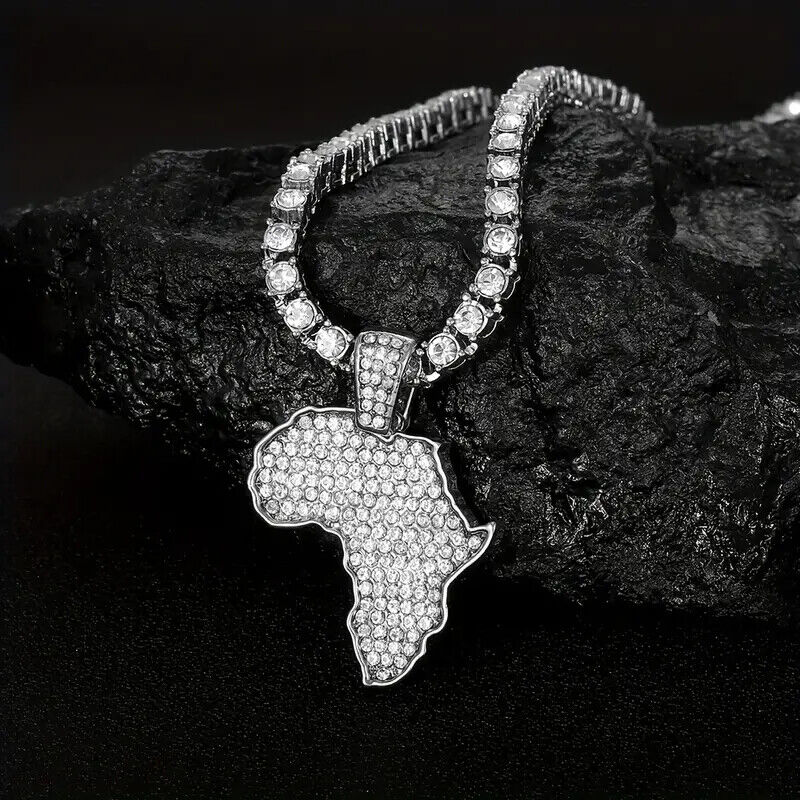Iced Cubic Zirconia Tennis Chain Necklace W324