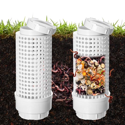 2 Pcs Inground Worm Composter L46002