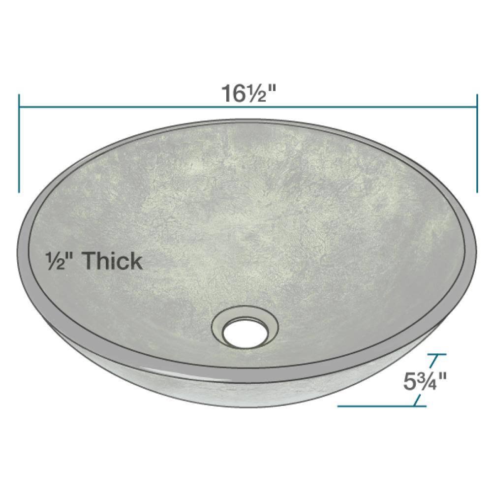 Forest Green Glass Bathroom Sink with Faucet G5022