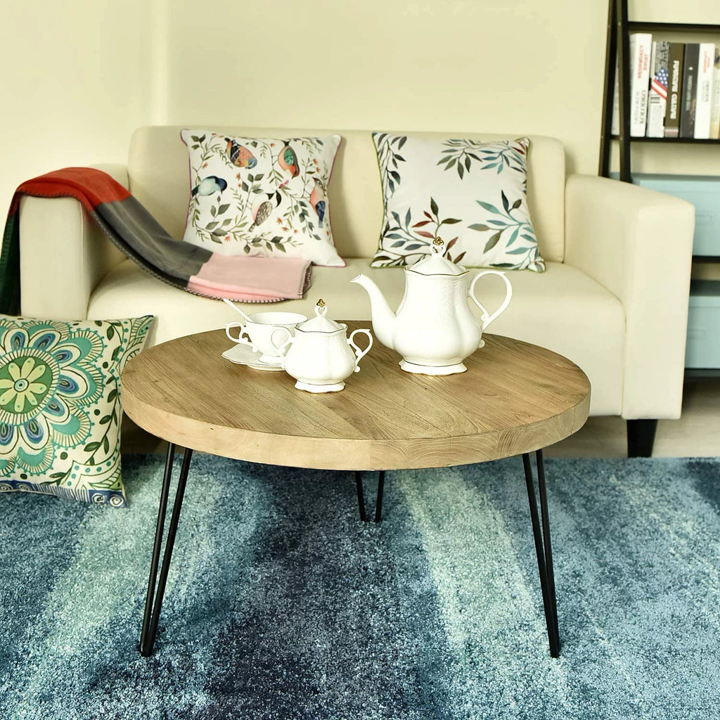 Round Old Elm Wooden Coffee Table C63771