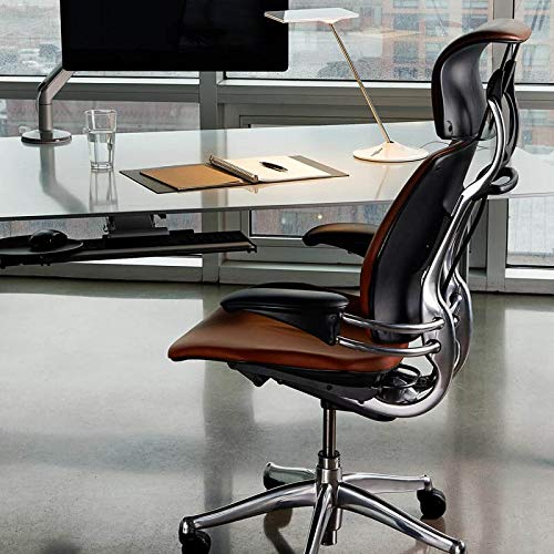 Walnut Ginkgo Fabric Ergonomic Office Chair with Headrest B397410