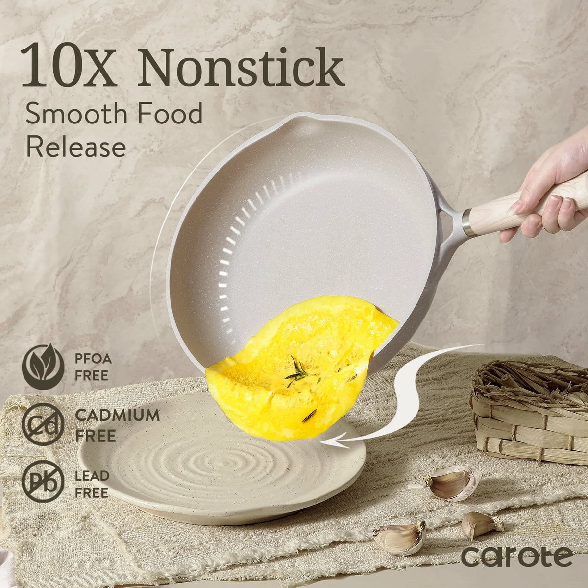 8 Pcs Nonstick Induction Cookware Set G9389