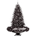 White Prelit LED Musical Christmas Tree with Umbrella Base N120382