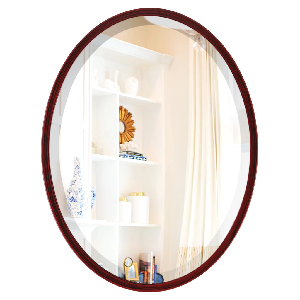 Black Cherry Oval Mirror P2132