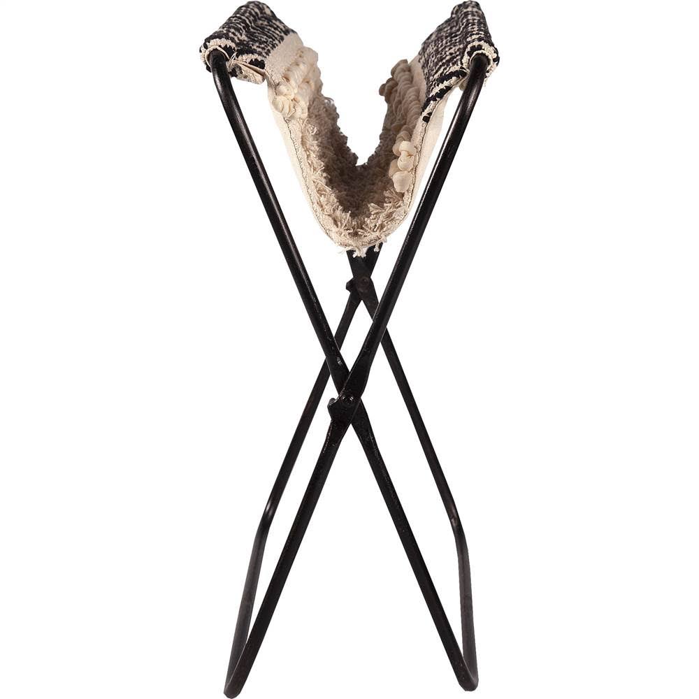Natural and Black Stool L675