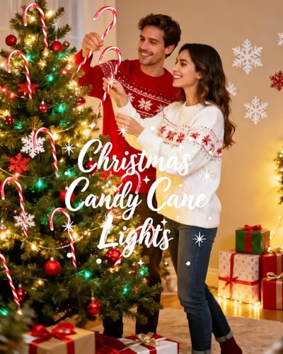24 Pack 22" Solar Candy Cane Lights A589903