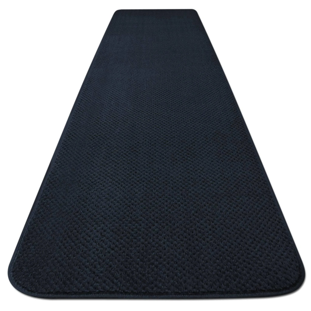 Navy Blue Skid-Resistant Carpet Runner V5315