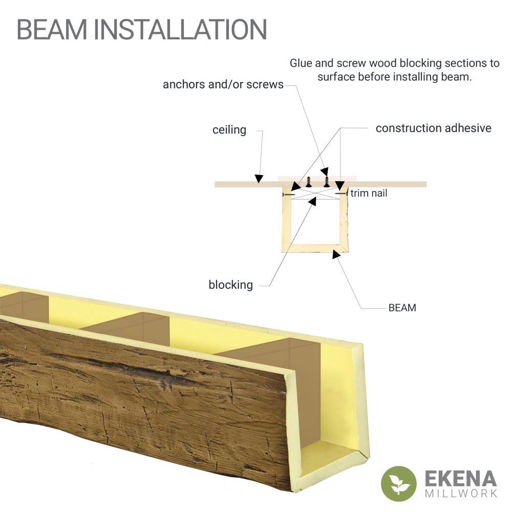 Natural Faux Wood Ceiling Beam M48308