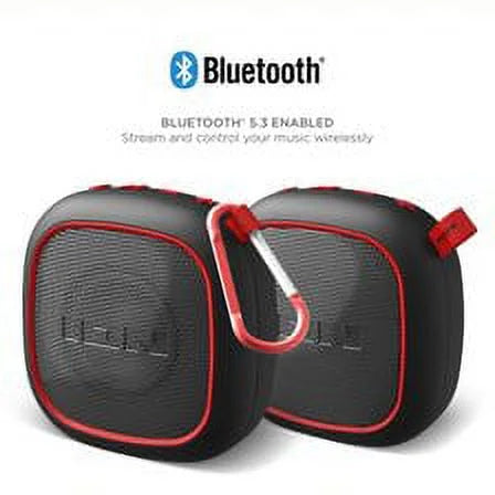 Black Portable Bluetooth Speaker 2 Pack S193626