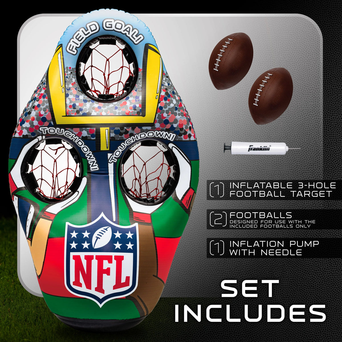 XL Inflatable Football Target Toss Game Z18836