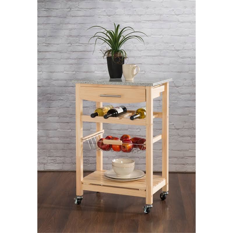 Granite Top Kitchen Cart F610702