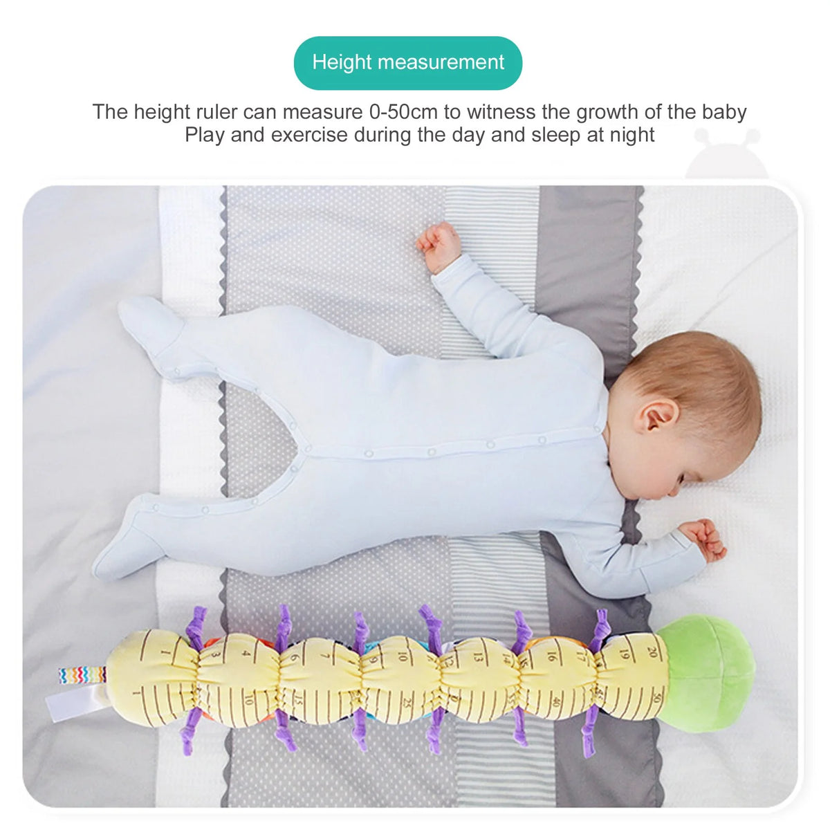 Multicolor Baby Toy Plush Caterpillar Rattle Y464653