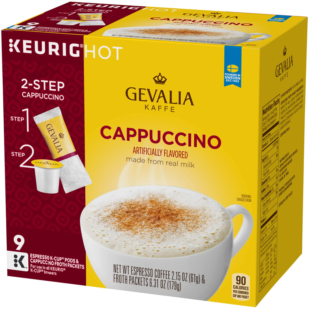 9 ct Box Cappuccino Espresso Coffee Pods Kit H83034