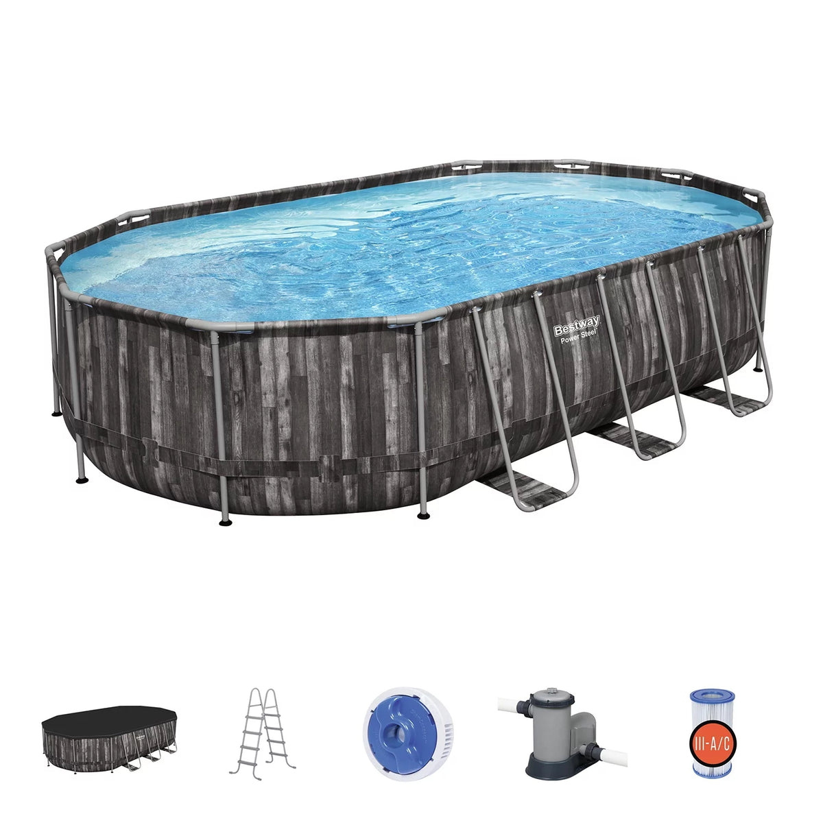 16x10x3.5 Foot Above Ground Swimming Pool Set with Pump W2229