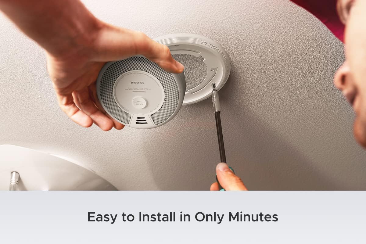 Pack of 3 Wireless Interconnected Smoke and Carbon Monoxide Detector M2846