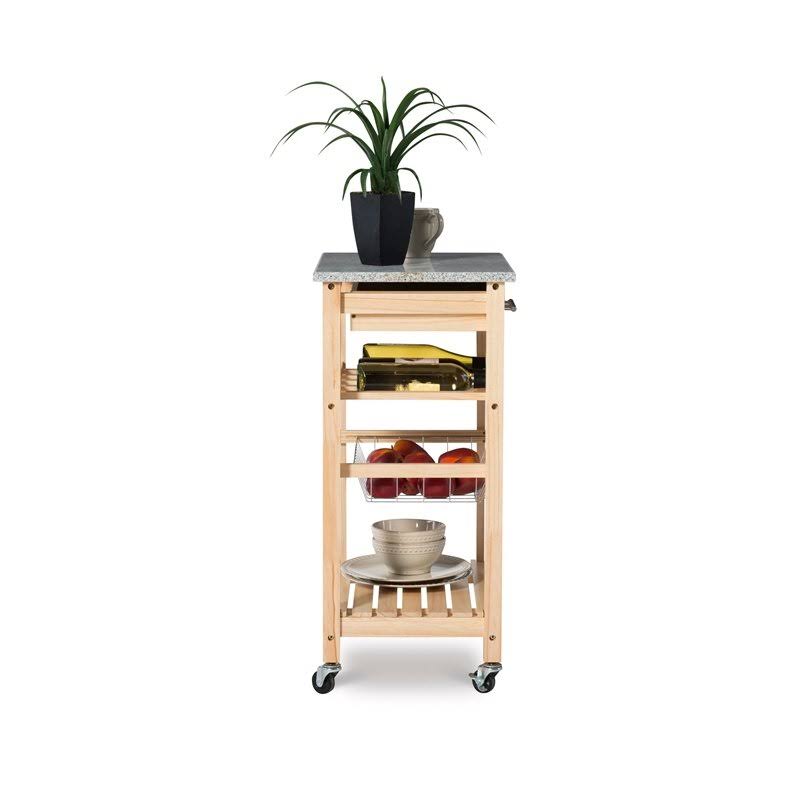 Granite Top Kitchen Cart F610702