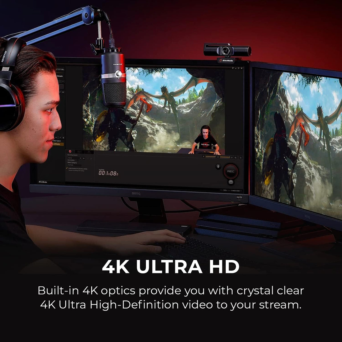 4K UHD Webcam with Microphone T376