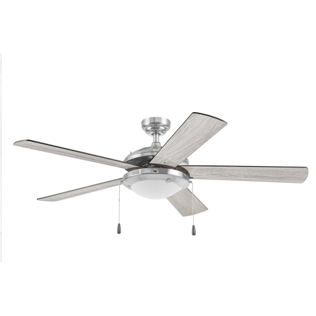 52" Satin Nickel Ceiling Fan with Light D551225