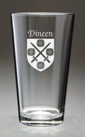 Irish Coat of Arms Pint Glasses Set of 4 K689