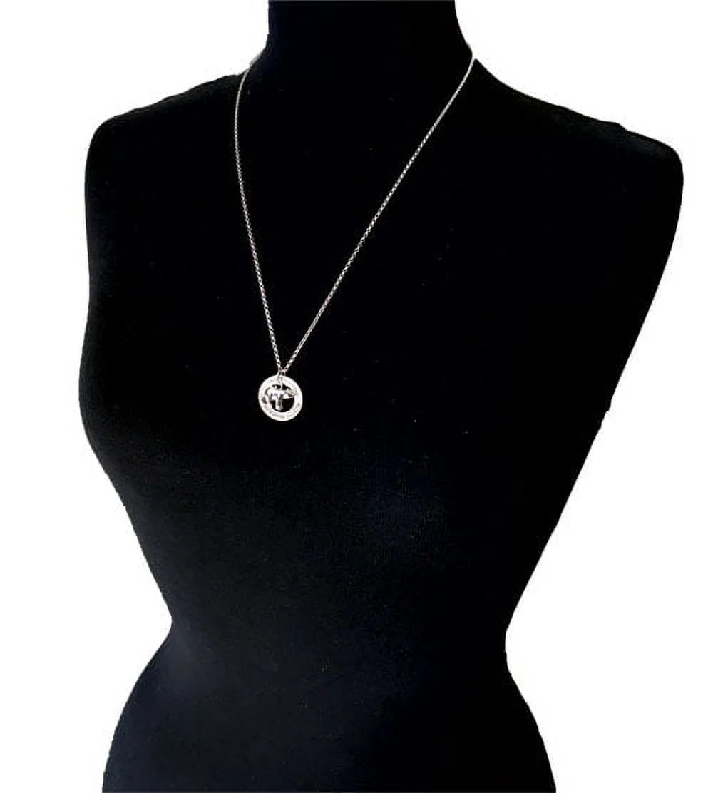 Translucent Green Four Leaf Clover Key Necklace C369