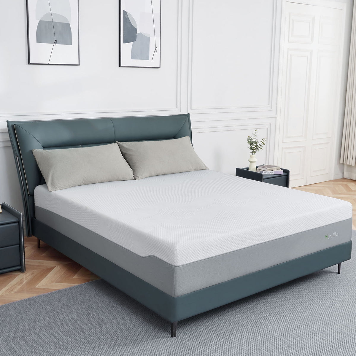 12 Gel Memory Foam Medium Firm Mattress, Full Size T7969
