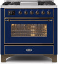 Blue Dual Fuel Propane Gas Range Y570929