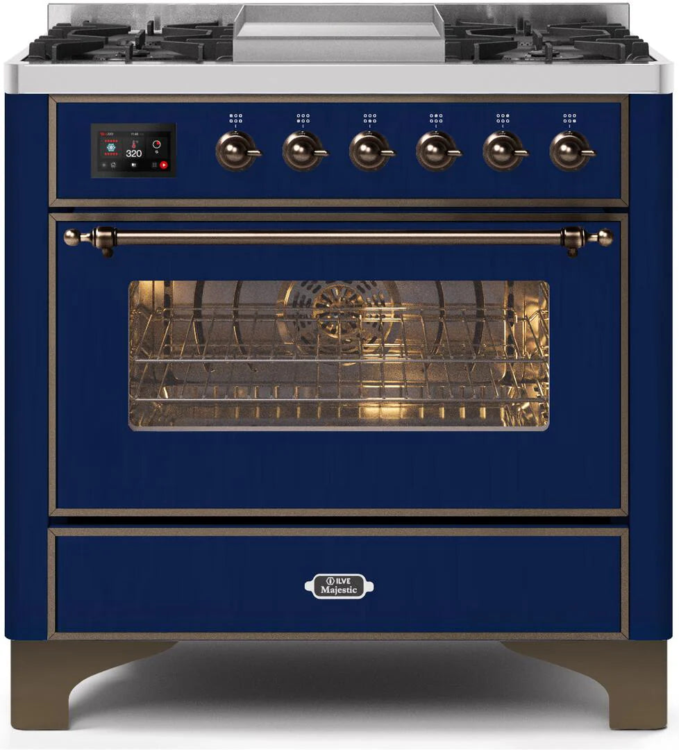 Blue Dual Fuel Propane Gas Range Y570929