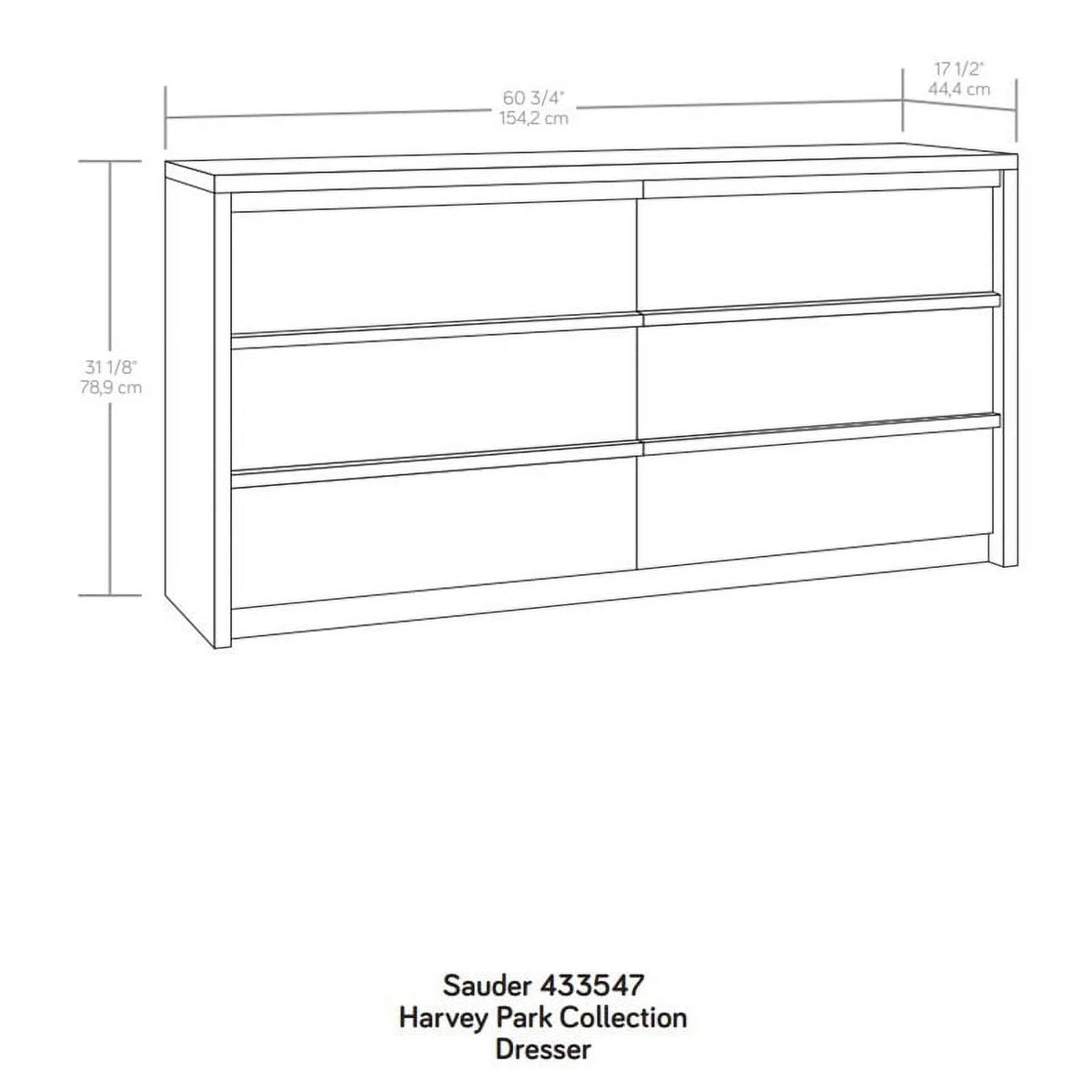 6 Drawer Wood Dresser T880