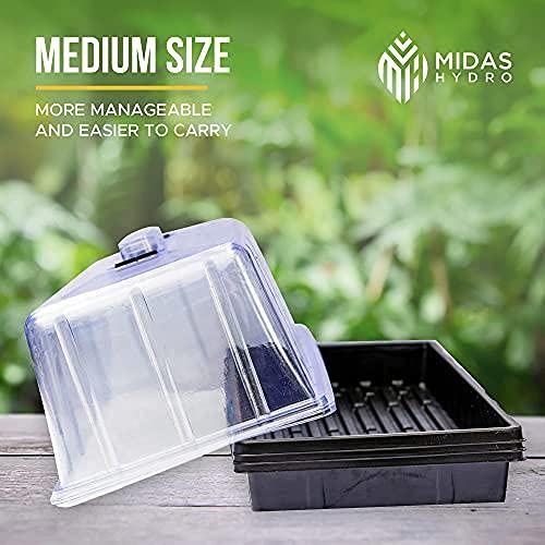 3 Pack 1020 Trays with Humidity Domes D986