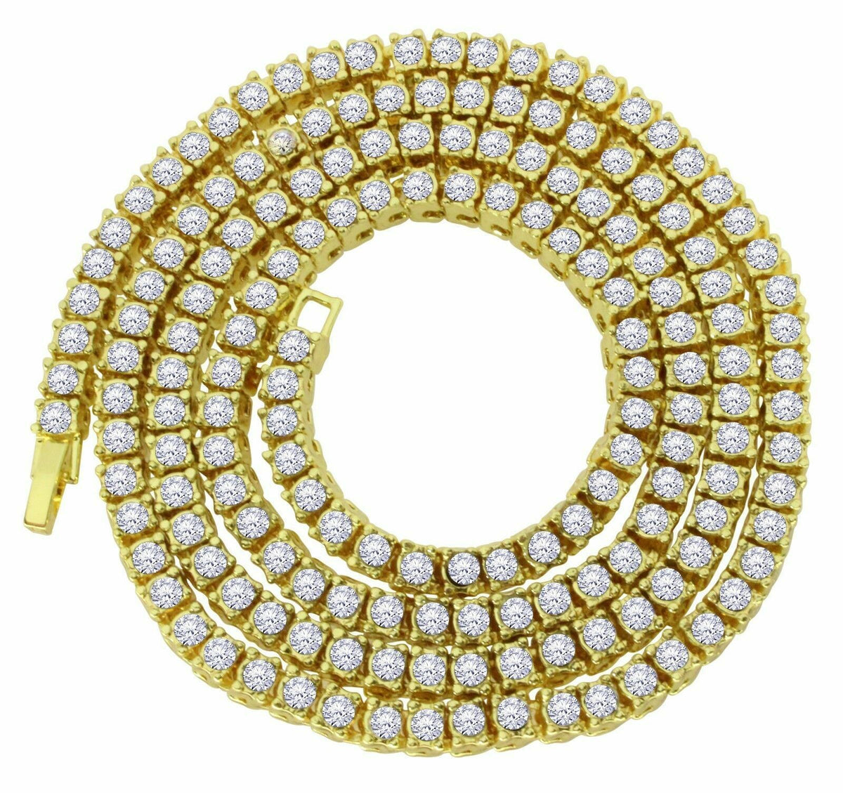 Iced Cubic Zirconia Tennis Chain Necklace W324