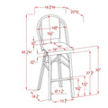Yellow Aluminum Patio Bar Chairs Set of 2 Q10121