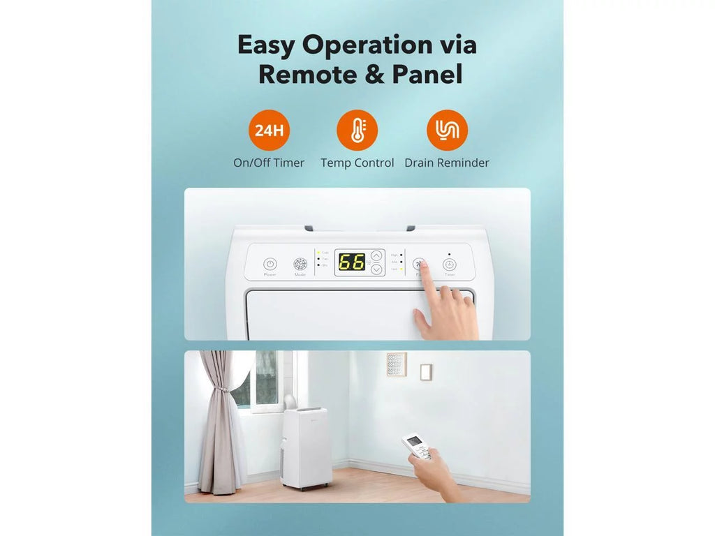10,000 BTU 3-in-1 Portable Air Conditioner, Fan, and Dehumidifier W99868