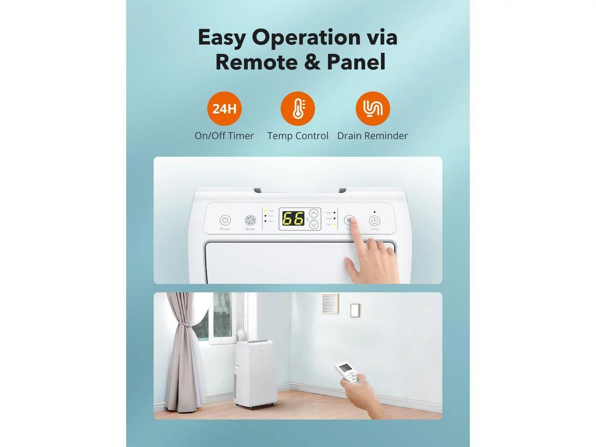 10,000 BTU 3-in-1 Portable Air Conditioner, Fan, and Dehumidifier W99868