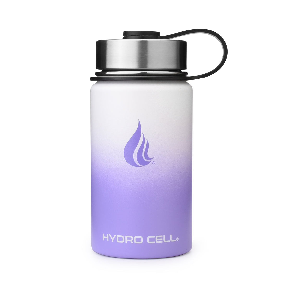 Lavender/White Stainless Steel Water Bottle M312